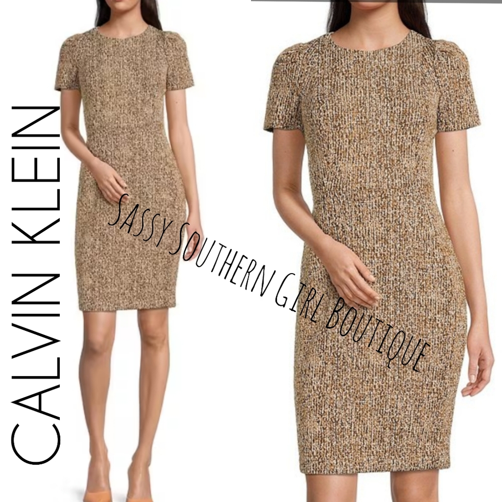 🆕⭐ Calvin Klein Tweed Shift Dress